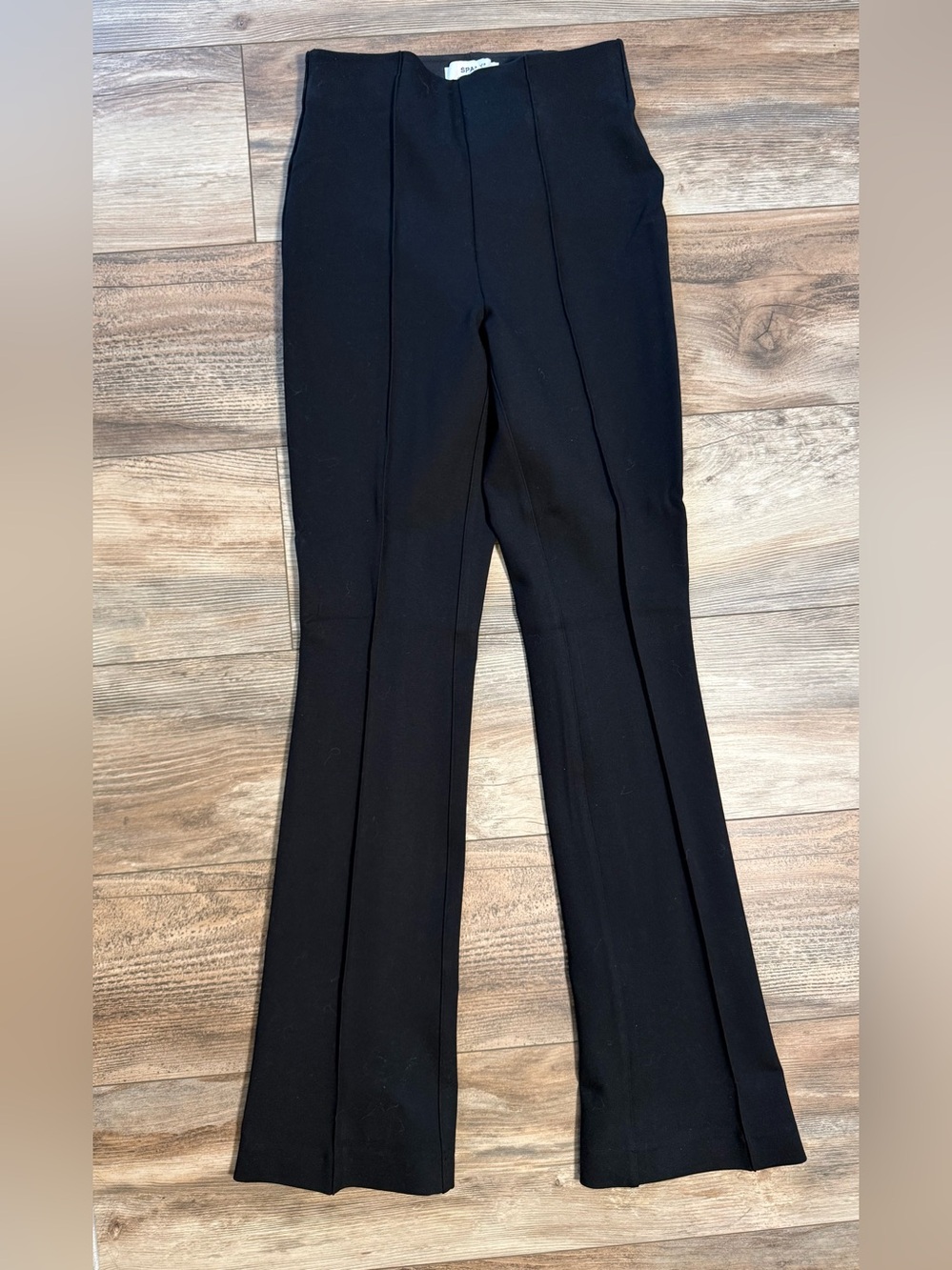 SPANX Black Boot-Cut Front-Seam Flare Pants